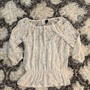 Women’s lace top with attached camisole